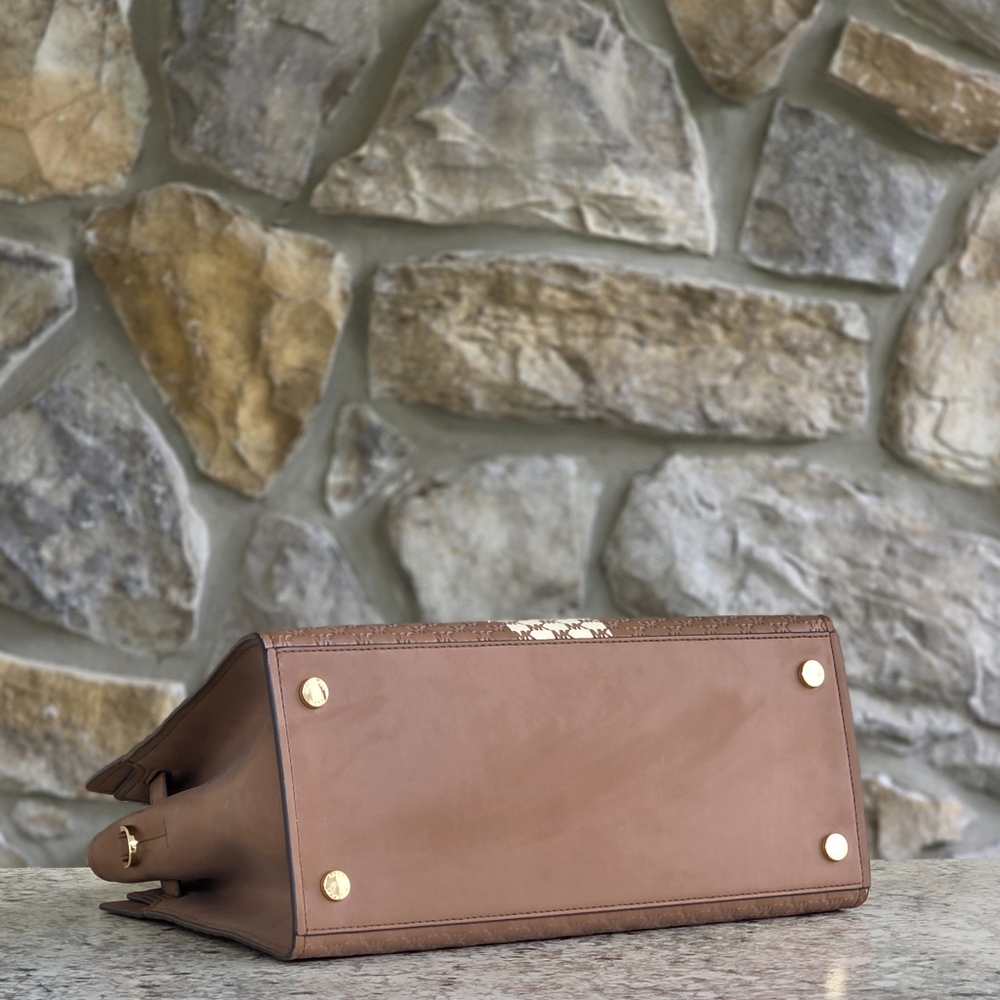 Michael Kors Hamilton Medium Brown Satchel - Picture 4 of 7